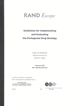 Paperback Guidlines for Implementing and Evaluating the Portugese Drug Strategy Book