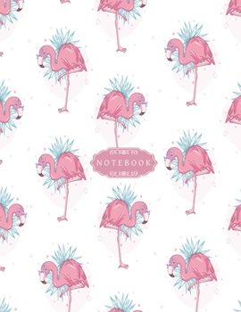 Notebook: Flamingo and star sunglass Notebook : Cute gift for Women and Girls | 8.5 x 11 – 110 College-ruled - Journal, Notebook, Diary, Composition Book