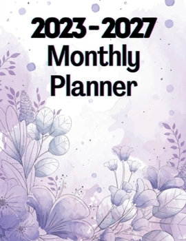 Paperback 2023-2027 Monthly Planner special Gift for Women: 5 Years Pocket Organizer with Purple Cover for Women Book