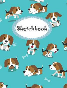 Sketchbook: Children Sketch Book for Drawing Practice, Cute Dogs Cover ( Best Gifts for Age 4, 5, 6, 7, 8, 9, 10, 11, and 12 Year Boys and Girls - Great Art Gift) (Dog Sketchbook)