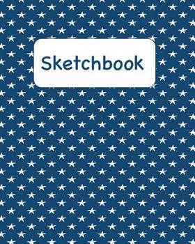 Paperback Sketchbook: Navy Sketchbook with White Stars for Adults and Kids of All Ages Book