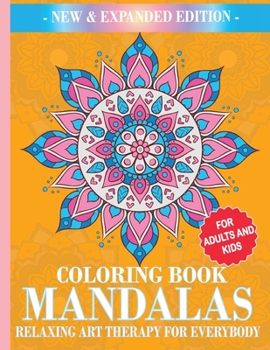 Paperback Mandalas Coloring Book: Relaxing Art Therapy for Everybody [Large Print] Book