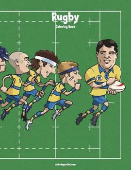 Paperback Rugby Coloring Book 1 Book