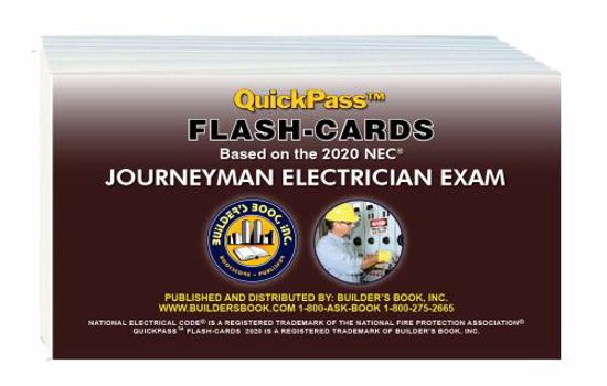 Journeyman Electrician Exam QuickPass Flash-Cards Based on the 2020 NEC
