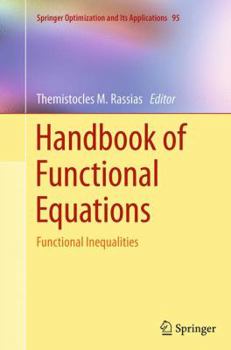 Paperback Handbook of Functional Equations: Functional Inequalities Book