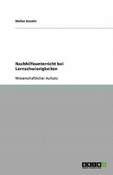 Paperback Nachhilfeunterricht bei Lernschwierigkeiten [German] Book