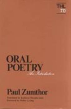 Paperback Oral Poetry: An Introduction Volume 70 Book