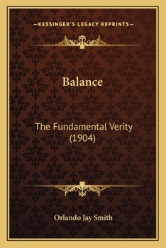 Paperback Balance: The Fundamental Verity (1904) Book