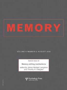 Paperback Memory Editing Mechanisms: A Special Issue of Memory Book