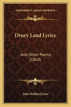 Drury Land Lyrics and Other Poems