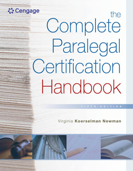 Paperback The Complete Paralegal Certification Handbook Book