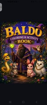 Paperback Baldo The Magical African Wizard Coloring and Activity Book