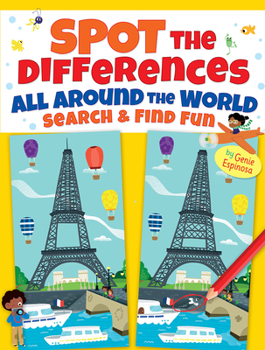 Paperback Spot the Differences All Around the World: Search & Find Fun Book