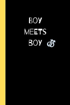 Paperback Boy Meets Boy: LGBT+ Notebook / Journal, Unique Great Gift Ideas for Him, Husband, Boyfriend, 100 pages Book