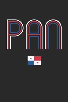 Vintage Panama Notebook - Panama Diary - Retro Panamanian Flag Journal - Panama Gifts: Medium College-Ruled Journey Diary, 110 page, Lined, 6x9 (15.2 x 22.9 cm)