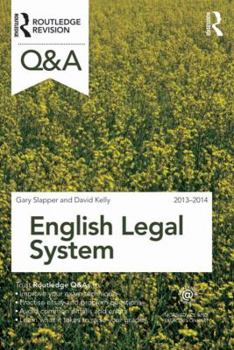 Paperback Q&A English Legal System 2013-2014 Book