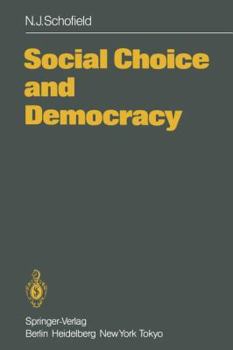 Paperback Social Choice and Democracy Book