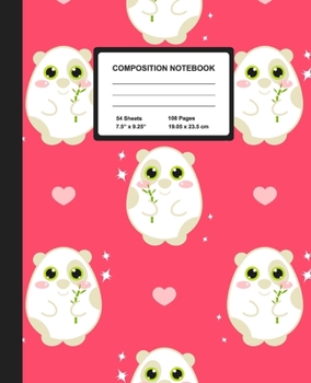 Composition Notebook: Kawaii Panda | Wide Ruled Paper Journal | Blank Lined Workbook for Teens Kids Students Girls, for Home School & Writing Notes