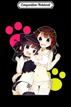 Composition Notebook: Anime Manga Neko Cat Keyhole Lingerie Small Girls Journal/Notebook Blank Lined Ruled 6x9 100 Pages