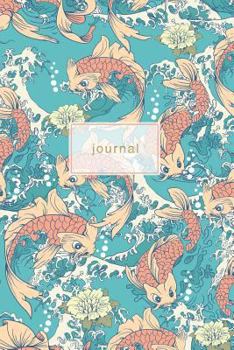Journal : Japanese Koi Fish Design Notebook 120-Page