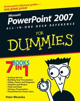 Paperback PowerPoint 2007 All-In-One Desk Reference for Dummies Book