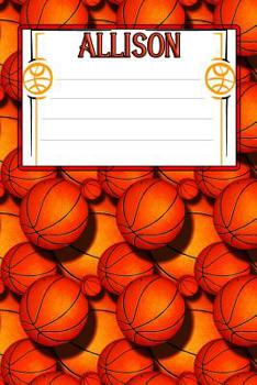 Paperback Basketball Life Allison: College Ruled Composition Book