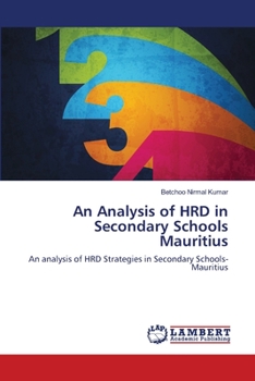 Paperback An Analysis of HRD in Secondary Schools Mauritius Book