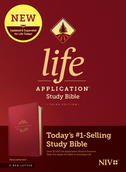 Imitation Leather NIV Life Application Study Bible, Third Edition (Leatherlike, Berry, Red Letter) Book