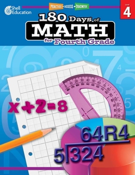 Paperback 180 Days of Math for Fourth Grade: Practice, Assess, Diagnose Book