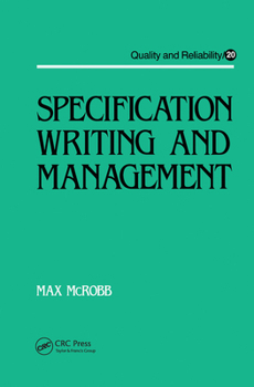 Paperback Specification Writing and Management Book