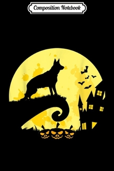 Composition Notebook: Best German Shepherd Dog Moon Halloween Costume  Journal/Notebook Blank Lined Ruled 6x9 100 Pages