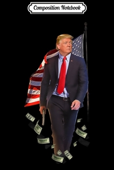 Paperback Composition Notebook: American Pride Donald Trump art 2nd amendment Journal/Notebook Blank Lined Ruled 6x9 100 Pages Book