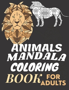 Paperback Animals Mandala Coloring Book for Adults Book