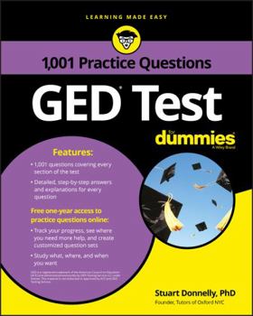 Paperback GED Test: 1,001 Practice Questions for Dummies Book