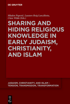Paperback Sharing and Hiding Religious Knowledge in Early Judaism, Christianity, and Islam Book