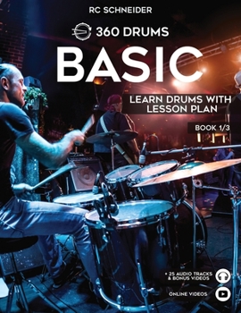 Paperback BASIC - Learn Drums with Lesson Plan Book