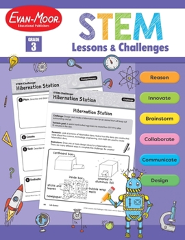 Paperback Stem Lessons and Challenges, Grade 3 Teacher Resource Book