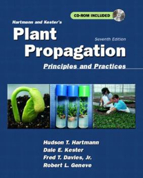Hardcover Hartmann and Kester's Plant Propagation: Principles and Practices [With CDROM] Book