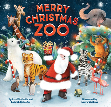 Hardcover Merry Christmas, Zoo Book