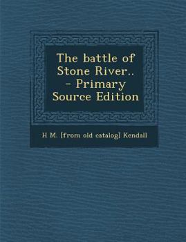 Paperback The Battle of Stone River.. Book