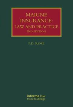 Hardcover Marine Insurance: Law and Practice Book