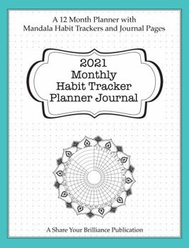 Paperback 2021 Monthly Habit Tracker Planner Journal Book