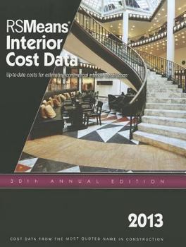 Paperback 2013 Rsmeans Interior Cost Data: Means Interior Cost Data Book