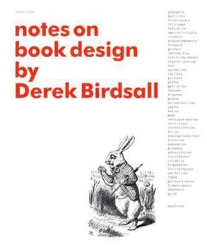 Hardcover Notes on Book Design Book