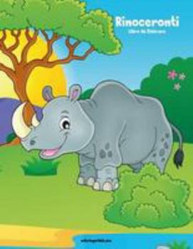 Paperback Rinoceronti Libro da Colorare 1 [Italian] Book