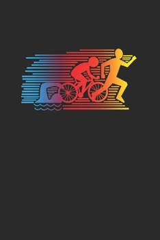 Paperback Colorful Triathlon: Triathlon Notebook, Graph Paper (6" x 9" - 120 pages) Sports and Recreations Themed Notebook for Daily Journal, Diary, Book