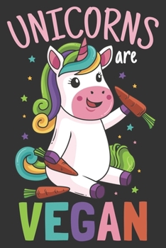 Paperback 2020 Week To View Dated Planner Diary: 6x9 Inches Paperback Cute Unicorns Are Vegan Book