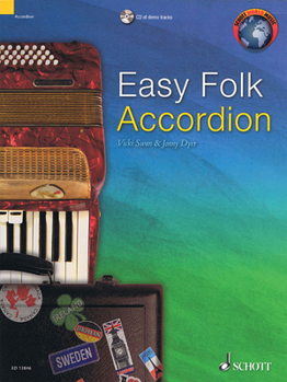 Paperback Easy Folk Accordion: 29 Pieces Book