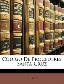 Paperback Código De Procederes Santa-Cruz [Spanish] Book