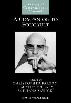 Hardcover A Companion to Foucault Book